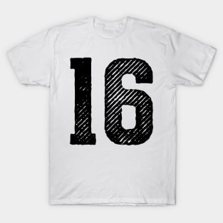 Rough Number 16 T-Shirt